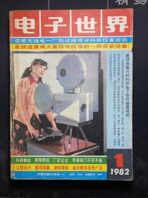 电子世界（月刊）1982年1-12期 全年  怀旧收藏 品相不错 合订