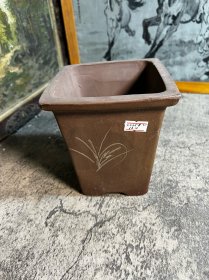 80年代左右签筒紫砂花盆y
