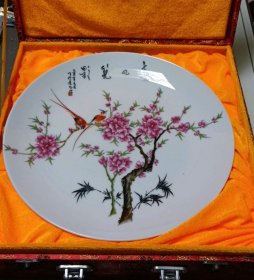 花鸟赏盘26cm