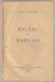 价可议 Balzac et Rabelais Études françaises nmwxhwxh