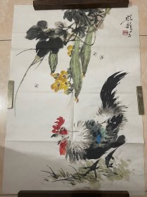 殷龙画作～尺寸：75.5*52.5CM