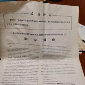 财贸系统革命造反派反对经济主义彻底粉碎资产阶级反动路线新反扑誓师大会紧急通电