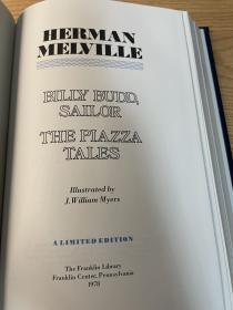 赫尔曼·梅尔维尔 Herman Melville 《短篇小说集》 franklin library 1978年出版 真皮精装限量收藏版 世纪伟大作家小说集系列
