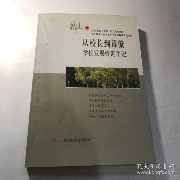 从校长到幕僚——学校发展咨询手记