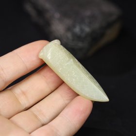 旧藏 和田玉蝉