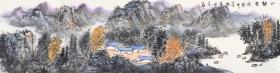 中美协王本杰精品写意山水《心静云深》

王本杰，中国美术家协会会员，中央国家机关美术家协会理事，《美国》中国画学会理事。民革中央画院画家。首都博物馆书画院专职画家，文化部全国青联委员，中外名人艺术院理事，加拿大皇家艺术学院客座教授，入选2023年福布斯中国名人榜。被中国书画报评为2009年年度人物，被中国书画报评为2008年度人物，被美术报评为最具升值潜力画家。