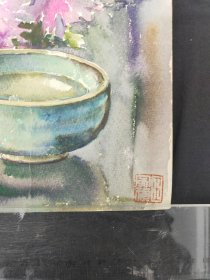 中国水粉画名家，李咏森，景物