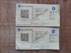 湛江红嘴鸥游船票2张