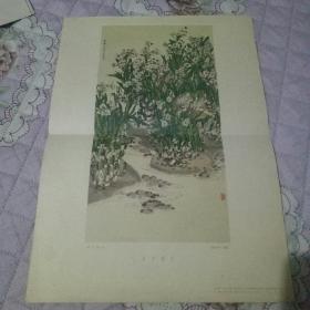 1956年版老画片 郑乃珖作 水乡春色，8开