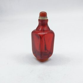 老气红琉璃小瓶子