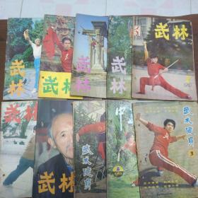 武林杂志(1983年2、3、4、6、7、11+82年7+83年中华武术第1册十82年武术健身第3册十83年武术健身第6册，共十本合售)