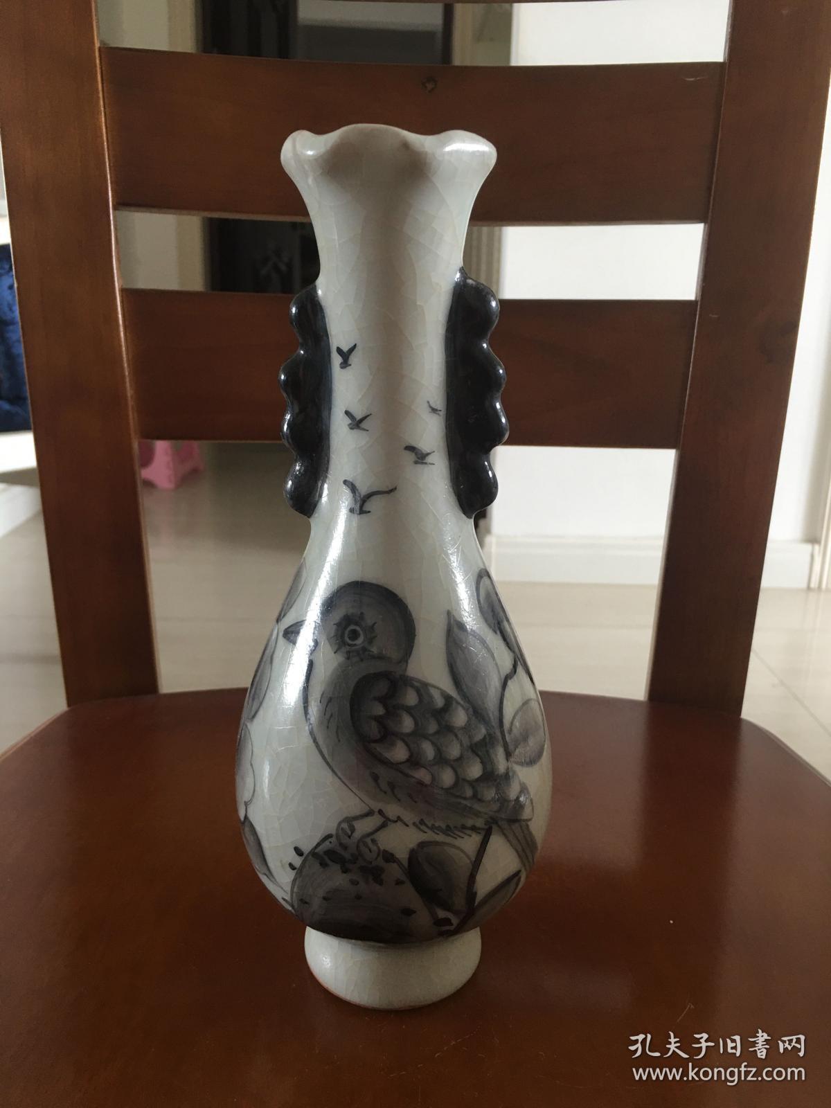 搬家处理一批古玩杂项—花鸟老瓶