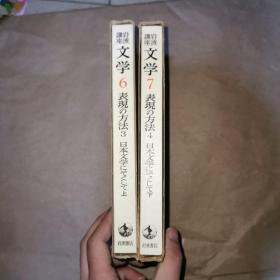 岩波讲座文学6、7 表现の方法3 4 日本文学にそくして上下 日文 函套装 两册