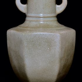 宋汝窑双耳瓶 23/13厘米