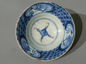 清代青花瓷碗 做工非常精美，器型规矩精致 ，品完好，碗尺寸高6.5口17公分