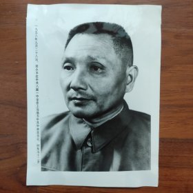 1956年，中共八届一中全会上当选中央书记处书记邓小平标准像