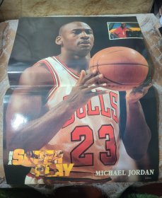 NBA篮球海报乔丹早期压膜