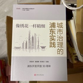 城市治理的浦东实践 像绣花一样精细 浦东开发开放 30周年 城市治理 理论与实践