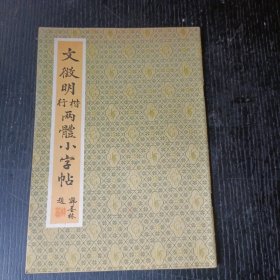 文征明行楷两体小字帖 P区