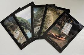 美国维多利亚游轮公司明信片5枚长江风景