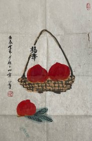 李苦禅大师亲家、铁道部机关书画研究会名誉会长田德鳌花鸟画（保真）