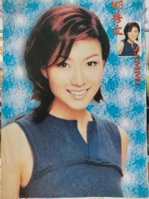 郑秀文谢霆锋16开正反面彩页一张a
