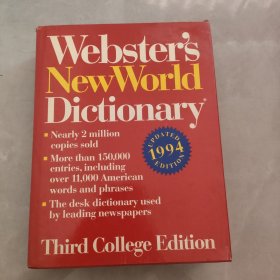 Webster`s New World Dictionary 韦伯斯特新世界词典