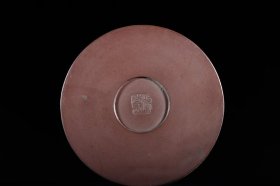 泥绘山水紫砂文房笔斗款识：杨季初 清代高 16.8口径18cm