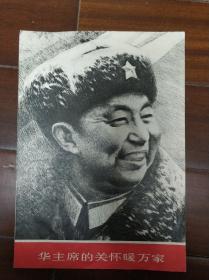 1977年宣传画：《华主席的关怀暖万家》郭怀仁作