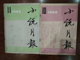 小说月报1984年第10、11期2册