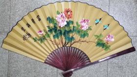 大型折扇，1米6x55公分，画家简历不详，识者得