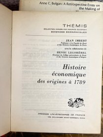 HISTOIRE ÉCONOMIQUE DES ORIGINES A 1789