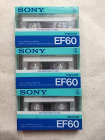 索尼SONY EF60 磁带 空白磁带全新未拆封