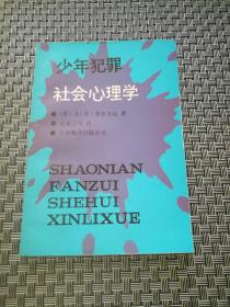 少年犯罪社会心理学