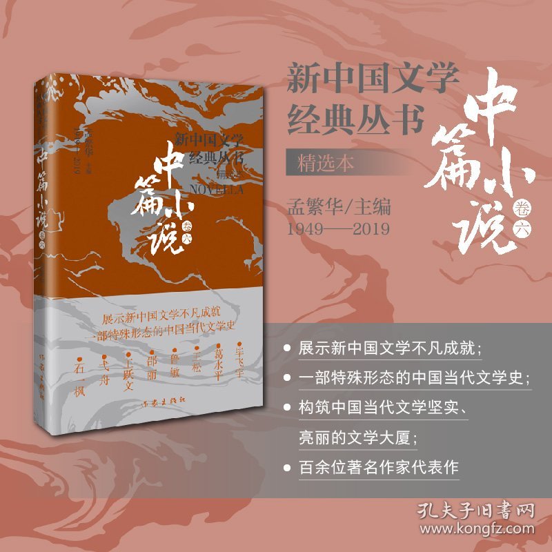 正版速发新中国文学经典丛书·精选本（中篇小说卷六）毕飞宇、葛水平、王松、鲁敏、邵丽、王跃文、弋舟、石一枫9787521221817