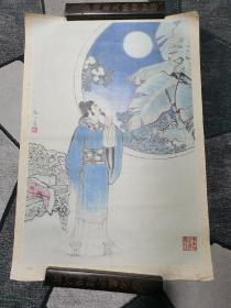 名家顾炳鑫画《静夜思》