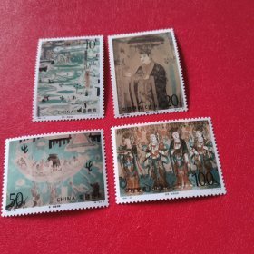 敦煌壁画六组邮票，单套原胶全品。