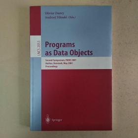 英文原版：Programs as Data Objects作为数据对象的程序（目录见图）