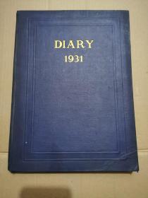 DIARY 1931  英文旧版日记簿