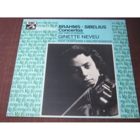 勃拉姆斯 西贝柳斯 小提琴协奏曲 内芙演奏 FR 黑胶唱片12寸非全新