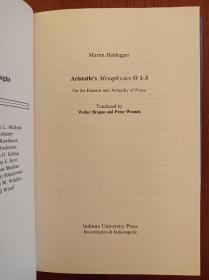 Aristotle's Metaphysics [theta]1–3: On the Essence and Actuality of Force （精装）（进口原版，国内现货）