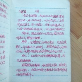 韶山日记  （一个人1974年的日记。只有很少页没用）