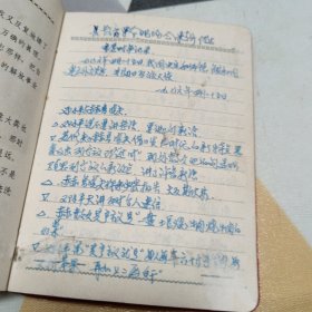 老日记本二册合售，有插图笔记具体见图