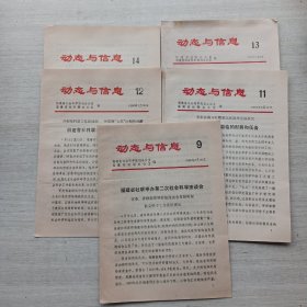 《动态与信息》（1986.9，1986.11，1986.12，1986.13，1986.14）