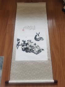 庄子梦蝶国画作品67*45cm