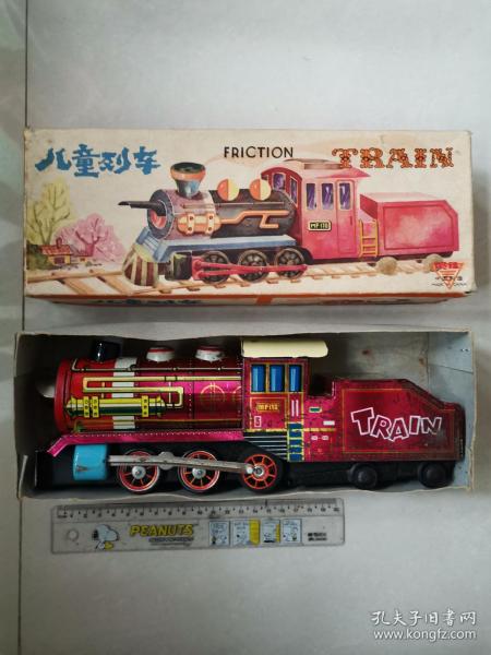 儿童列车 铁皮轨道火车玩具 
FRICTION   M170 
上世纪80年代老玩具，保真，轨道配件齐全。