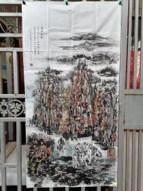 陕西韩城张东宏画作《惠流钢铁》（乙末年）张东宏，当代中国著名国画家，陕西省美协会员，陕西省民间芯子非物质文化传承人，陕西省山水画研究会会员，陕西省韩城市美协副主席，本人作品多次在国内.行业大赛中入展(获奖)。2018中国梦劳动美第五届全国职工书画展入展优秀作品作者。