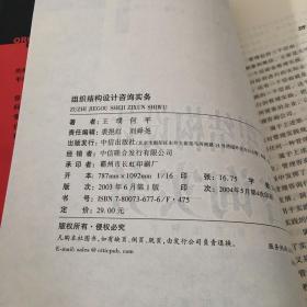 组织结构设计咨询实务