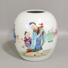 清代雍正人物故事水盂