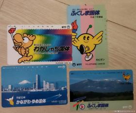 日本电话卡～体育运动专题~日本国民体育大会（过期废卡，收藏用）